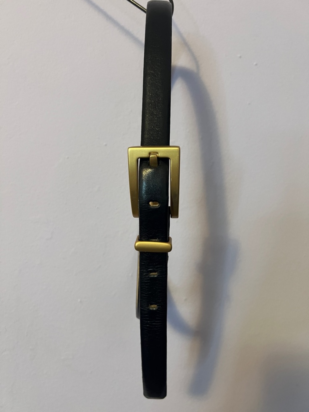 CIPRIANI Italian Calfskin Belt with Gold Buckle - Picture 4 of 4